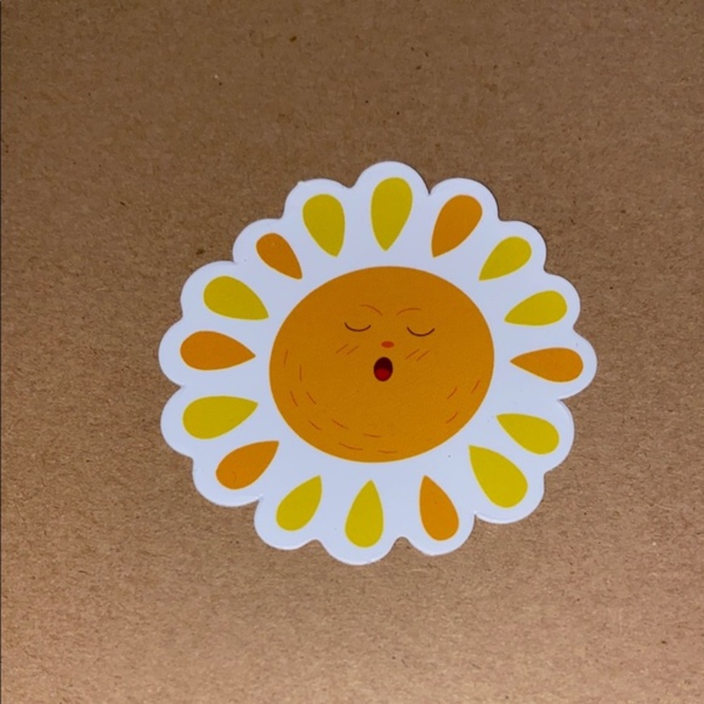 🌈20/$5🌈 Sunflower Sticker with Yellow and White Petals